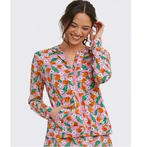 Draper James x Lands’ End Pink Floral Hooded Rash Guard